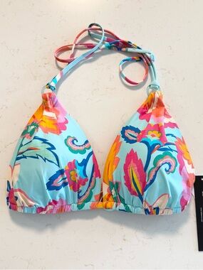 La Blanca Breezy Beauty Triangle Bikini Top 12 NWT